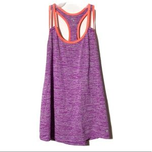 Layer 8 Tank Top Athletic Workout Purple Medium